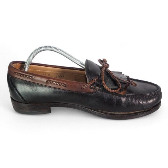 Allen Edmonds Woodstock Kiltie Leather Loafers Black‎ Brown 47212 Men\'s 10E main image 11